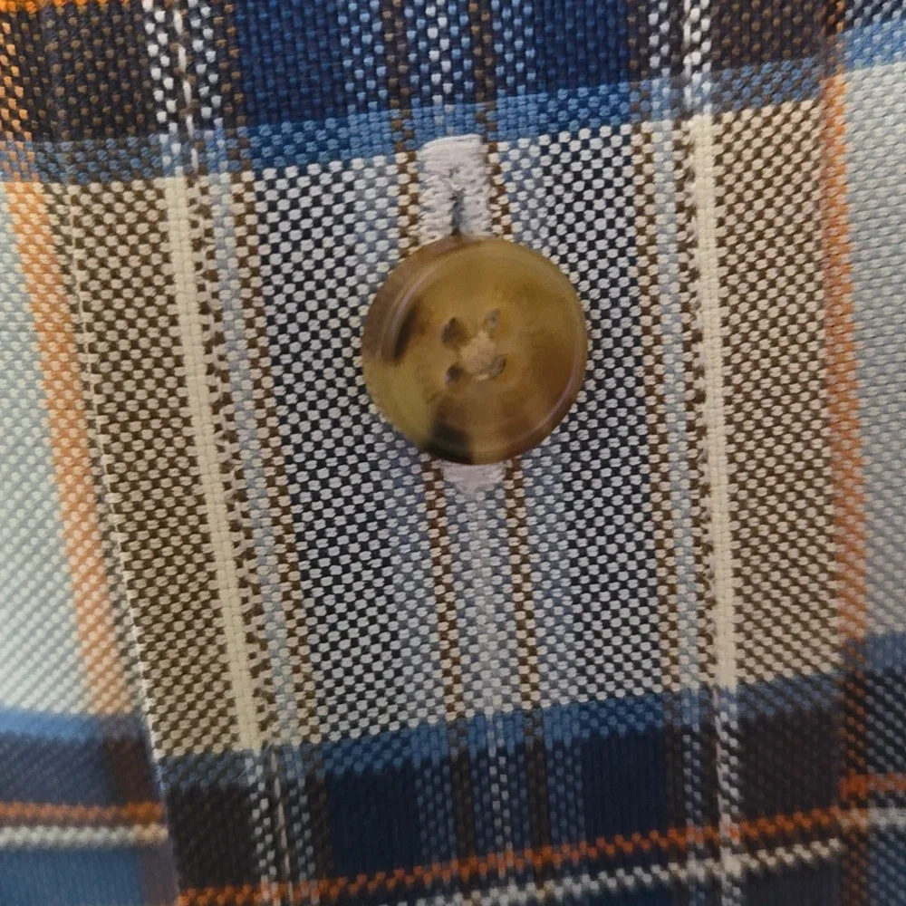 Brooks Brothers Men's Blue Plaid Shirt - Picture 7 of 9